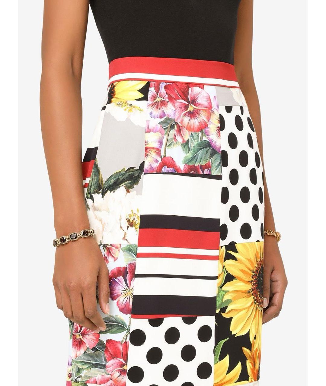 DOLCE&GABBANA Мульти юбка миди, фото 3