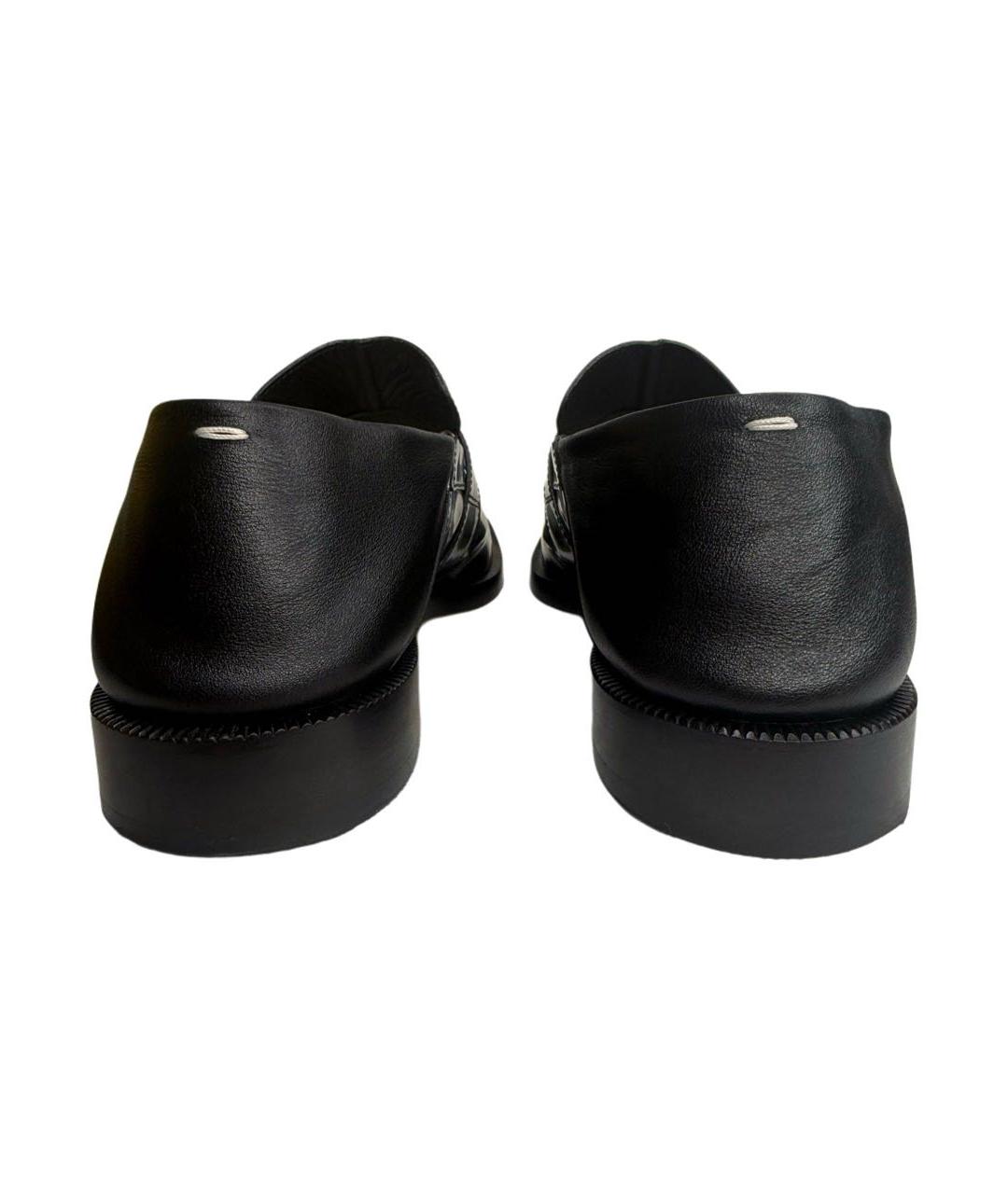MAISON MARGIELA Темно-синие лоферы из лакированной кожи, фото 6