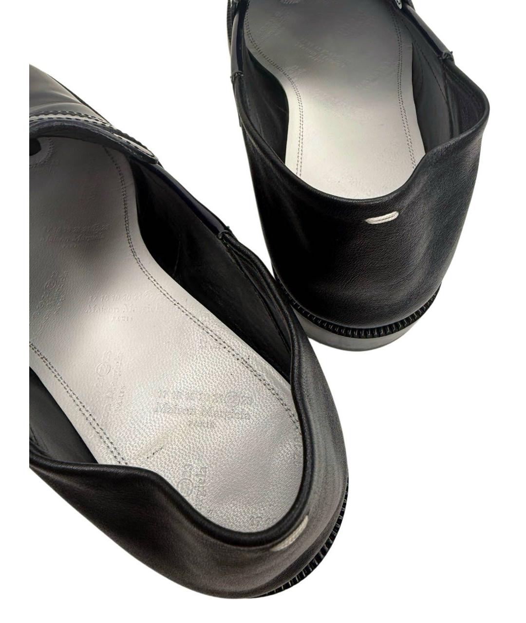 MAISON MARGIELA Темно-синие лоферы из лакированной кожи, фото 7