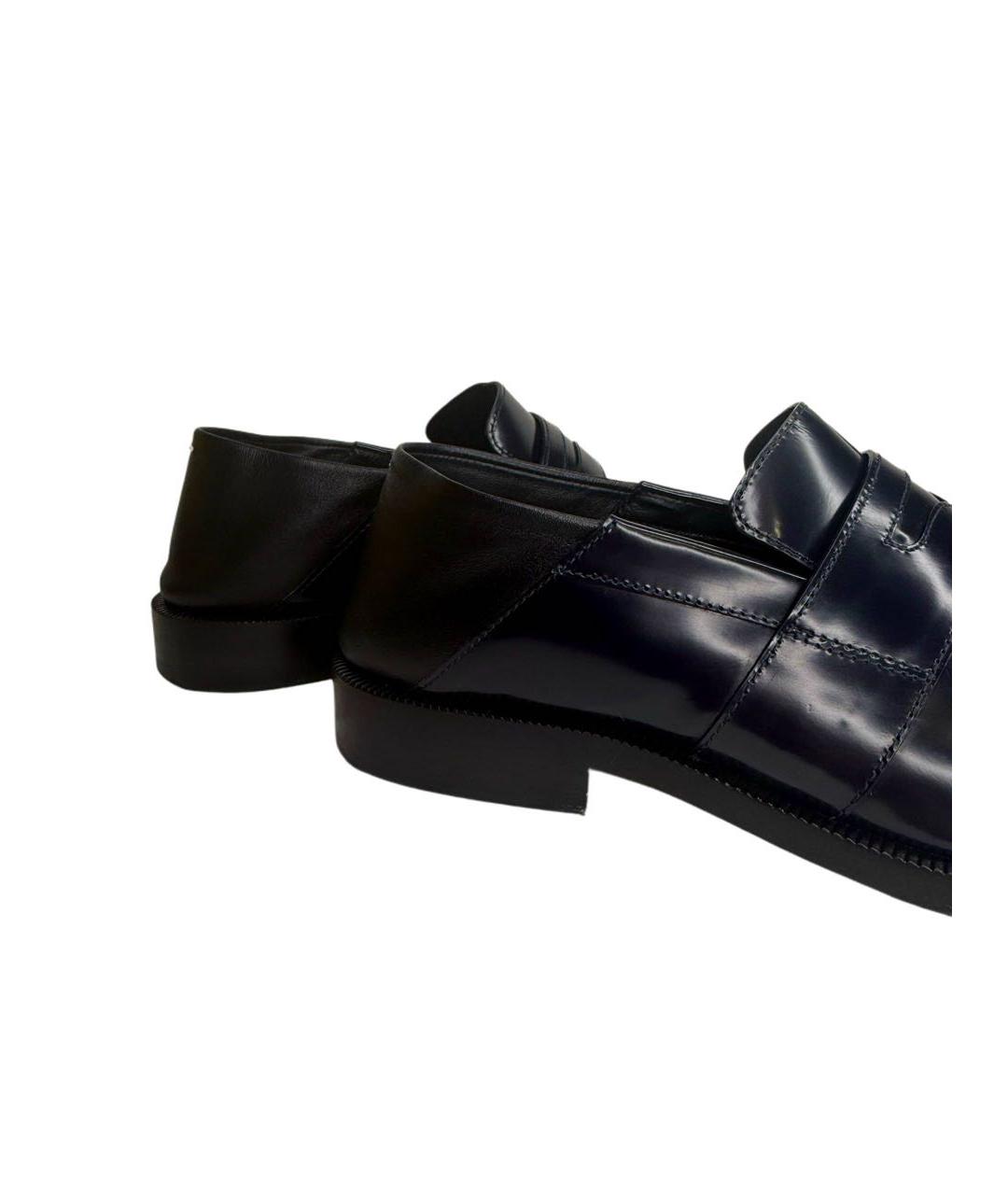 MAISON MARGIELA Темно-синие лоферы из лакированной кожи, фото 5
