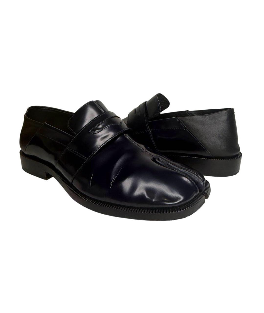 MAISON MARGIELA Темно-синие лоферы из лакированной кожи, фото 2