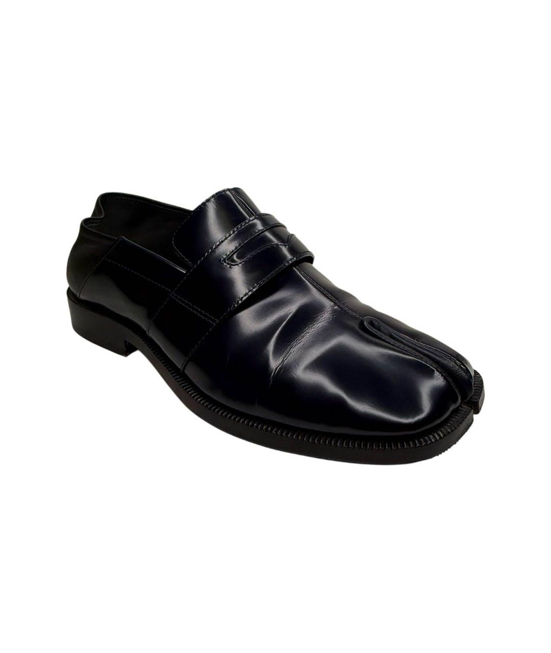 MAISON MARGIELA Темно-синие лоферы из лакированной кожи, фото 1