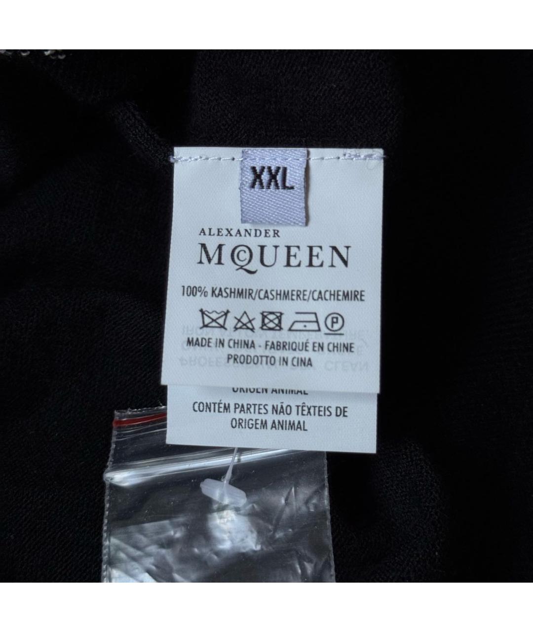 ALEXANDER MCQUEEN Черный кашемировый кардиган, фото 7