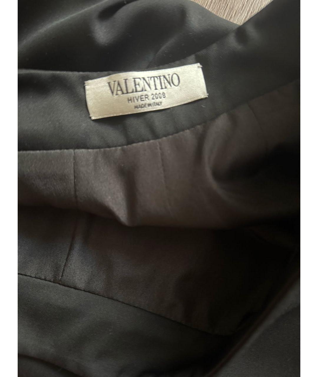 VALENTINO Черная шерстяная юбка миди, фото 3