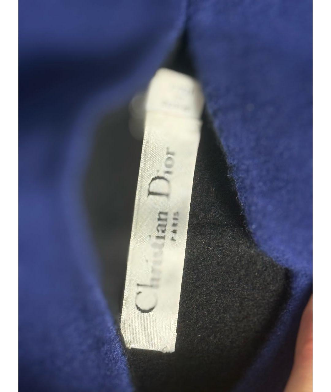 CHRISTIAN DIOR Синий кашемировый джемпер / свитер, фото 2