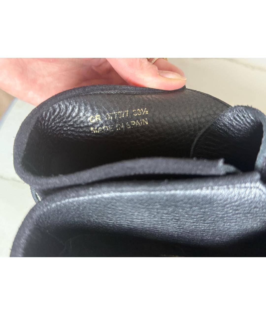 SAINT LAURENT Черные кожаные ботинки, фото 8