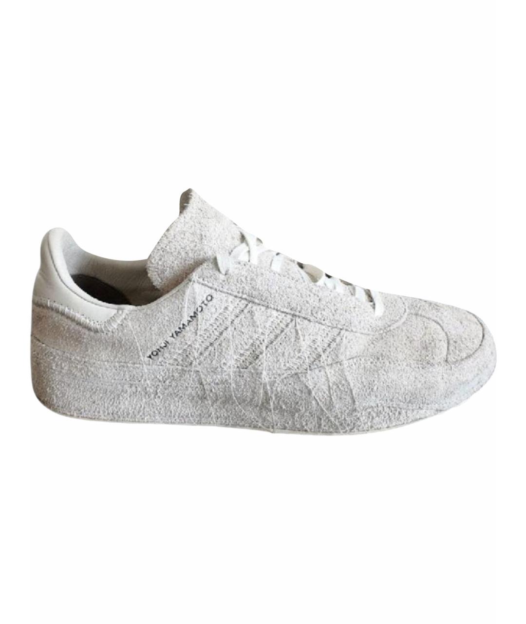 YOHJI YAMAMOTO Бежевые замшевые низкие кроссовки / кеды, фото 1