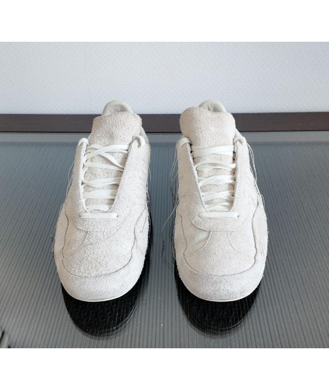 YOHJI YAMAMOTO Бежевые замшевые низкие кроссовки / кеды, фото 2