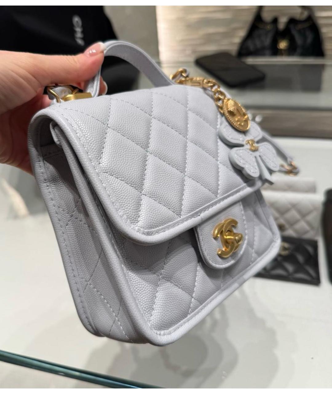 CHANEL Черная кожаная сумка через плечо, фото 3