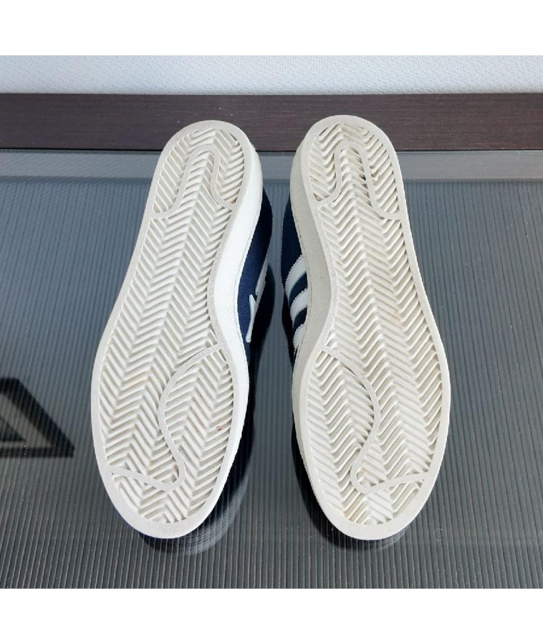 A BATHING APE Синие замшевые низкие кроссовки / кеды, фото 3