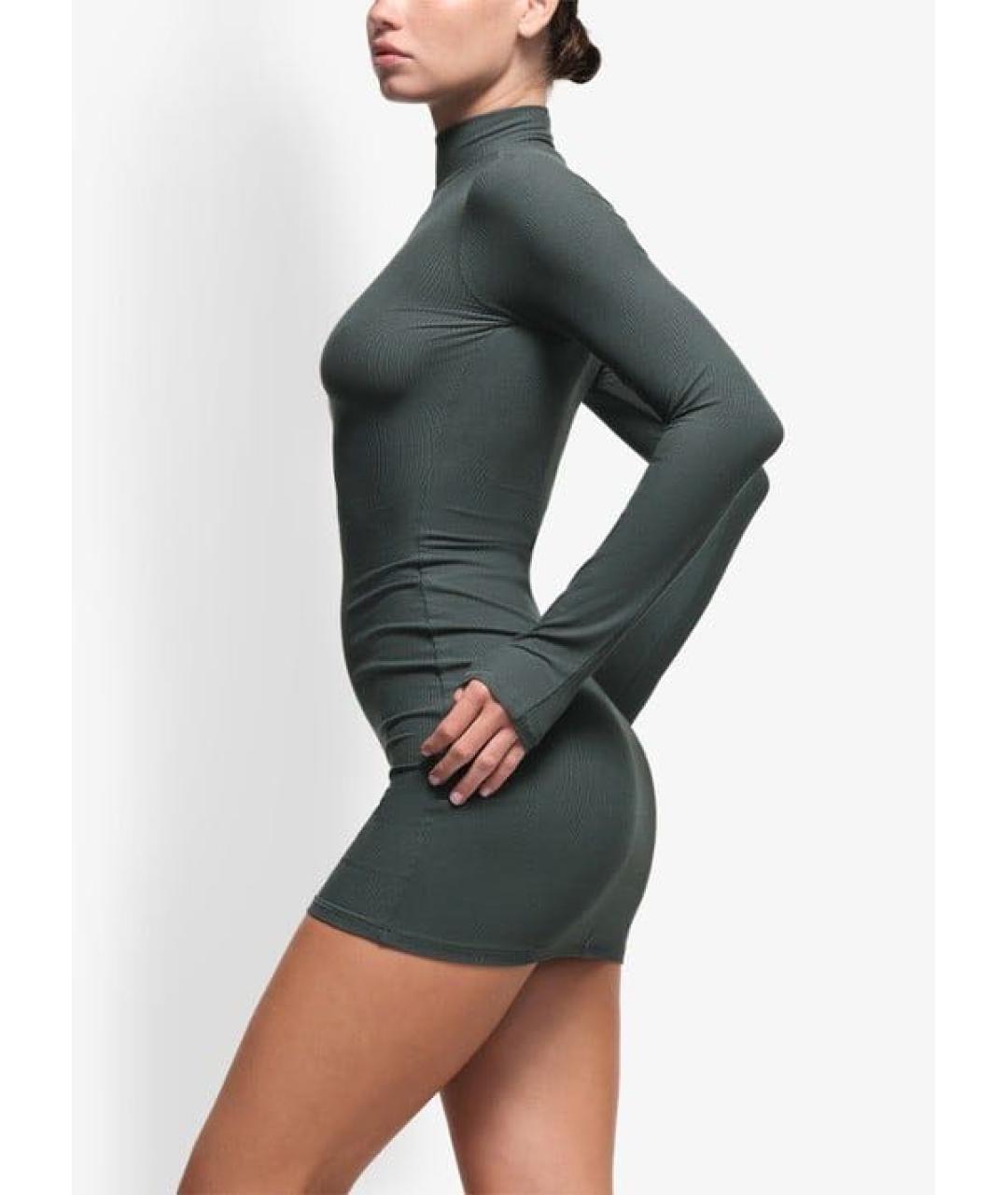 SKIMS Зеленые повседневное платье, фото 3