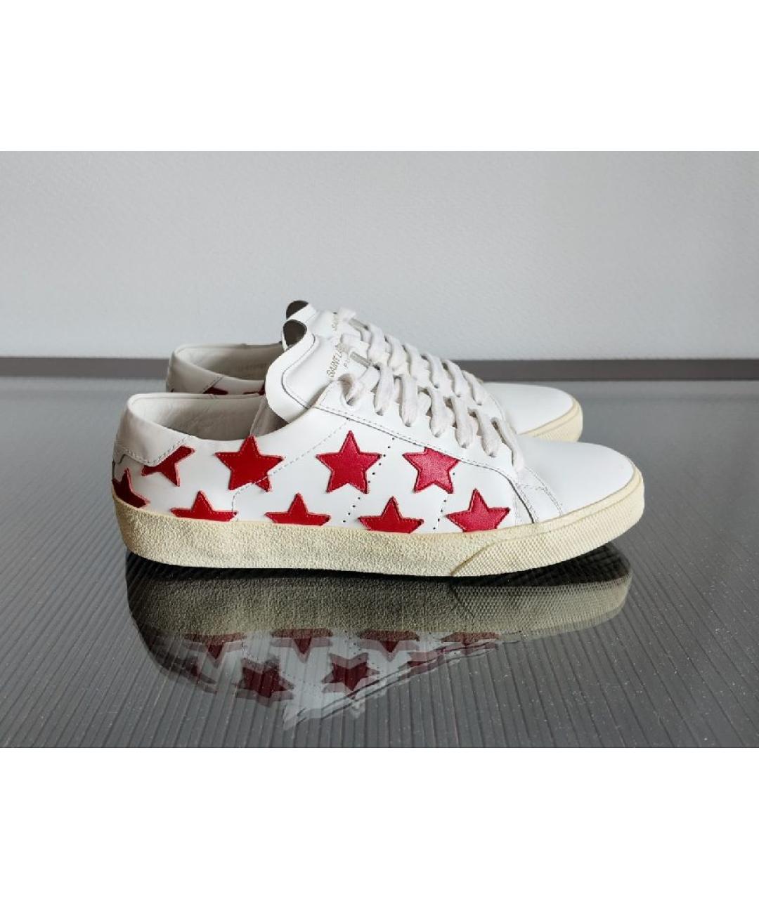 SAINT LAURENT Кожаные кеды, фото 8