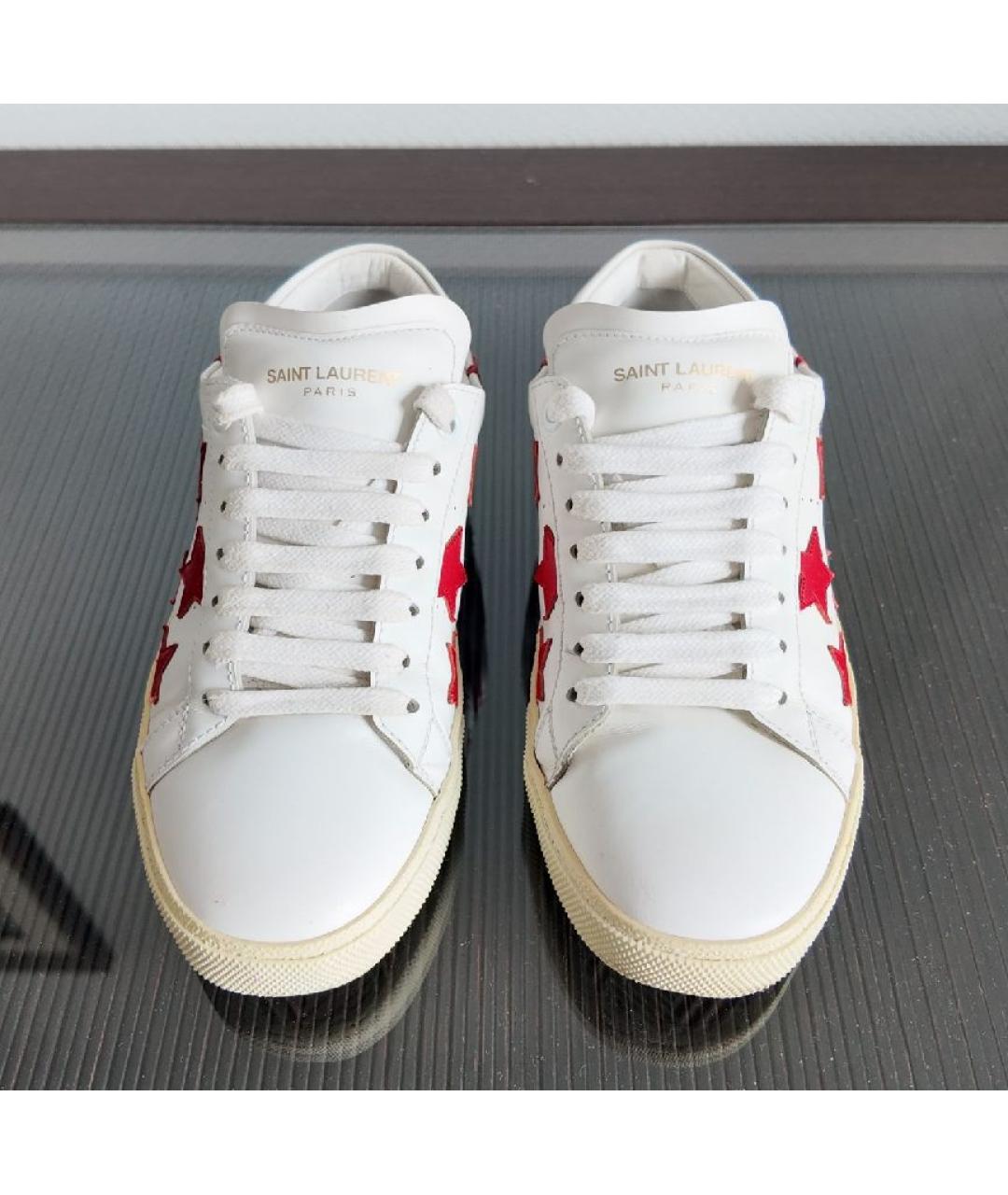 SAINT LAURENT Кожаные кеды, фото 2