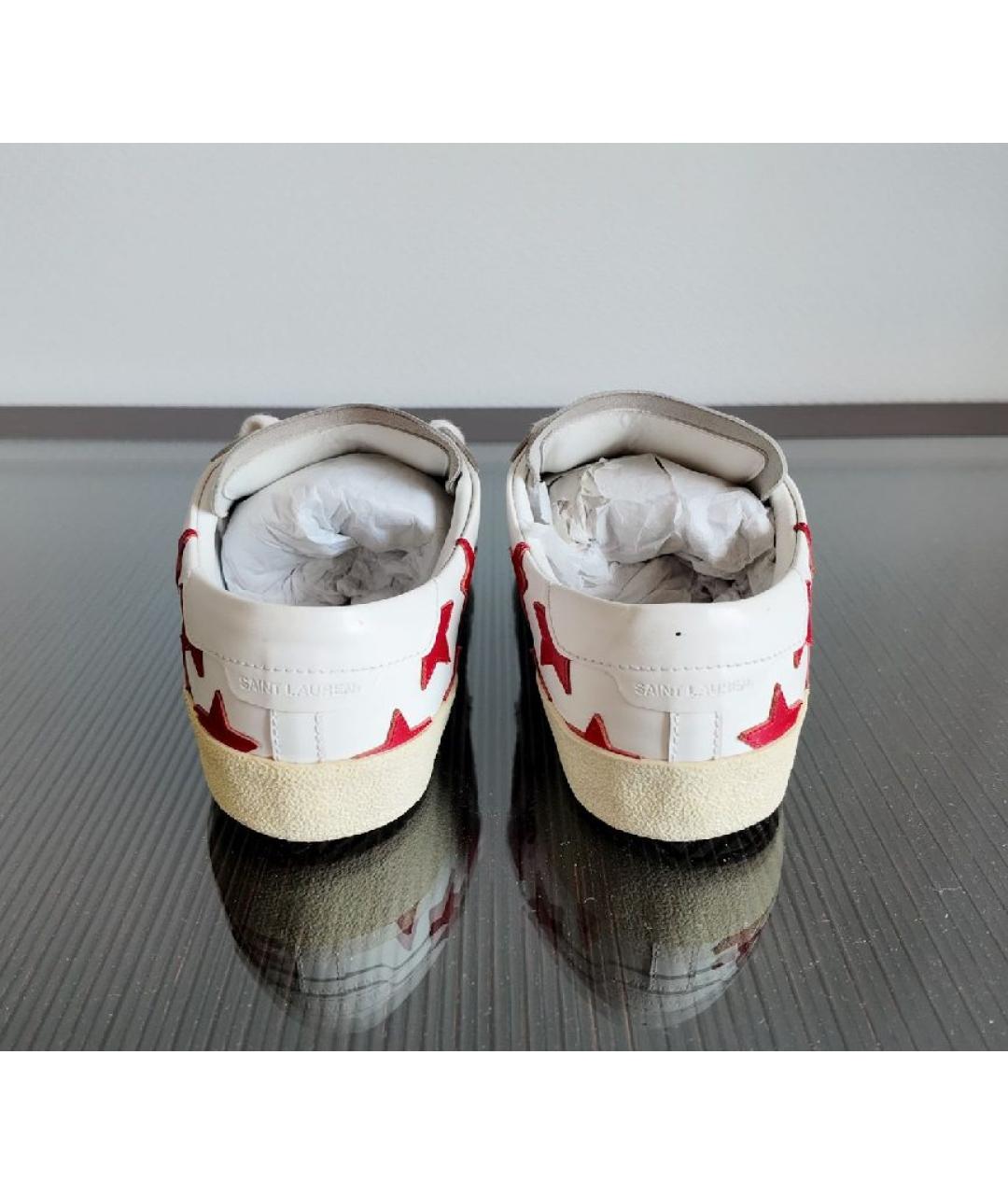 SAINT LAURENT Кожаные кеды, фото 4