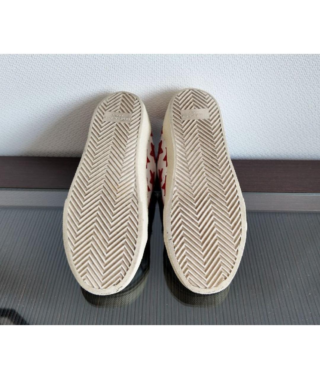 SAINT LAURENT Кожаные кеды, фото 5