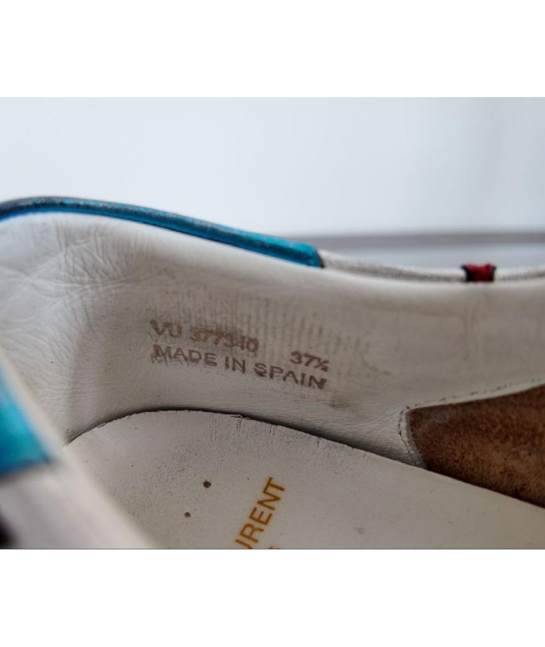 SAINT LAURENT Кожаные кеды, фото 5