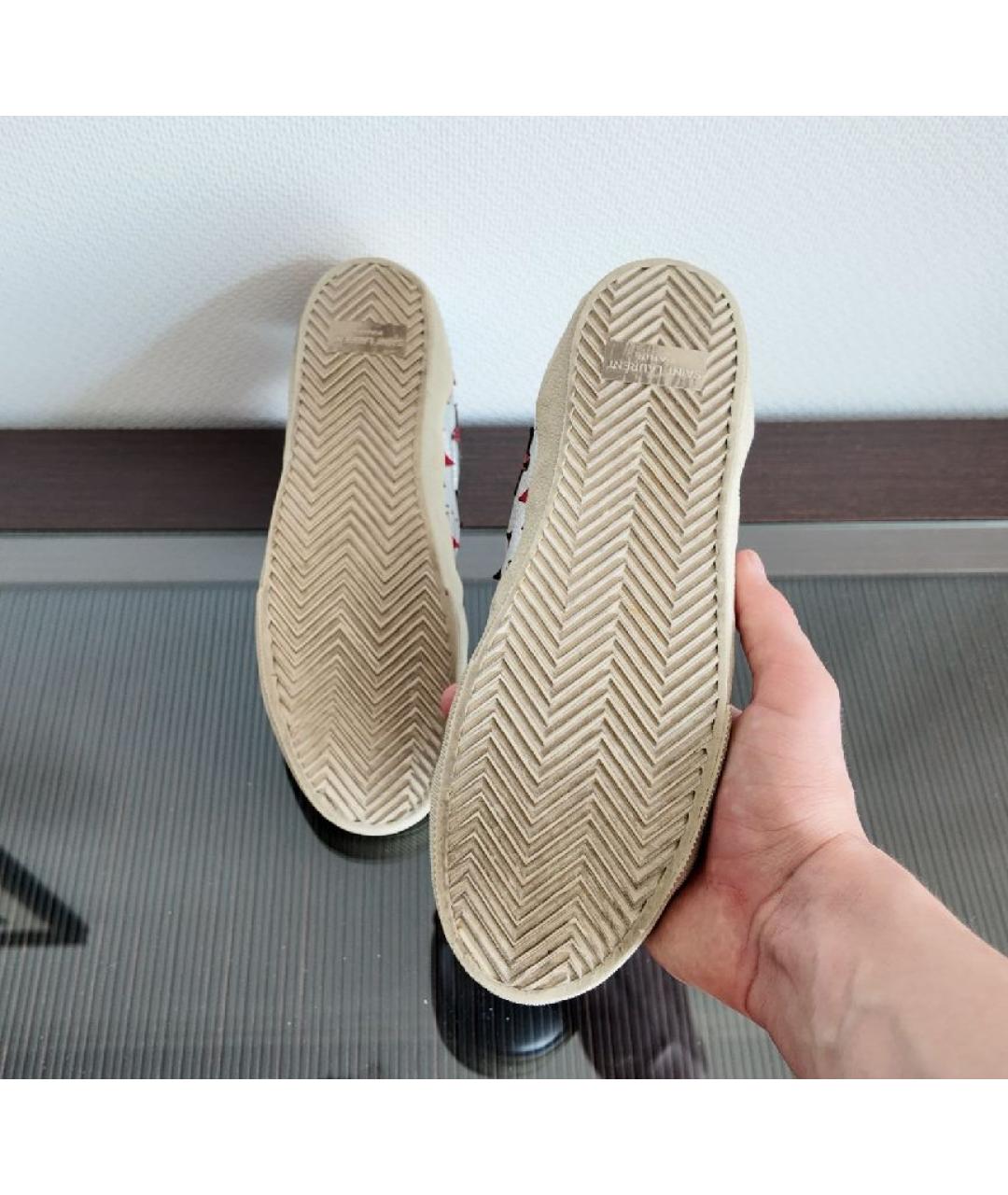 SAINT LAURENT Кожаные кеды, фото 6