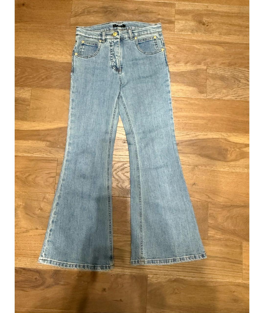 BALMAIN Голубые деним детские джинсы, фото 2