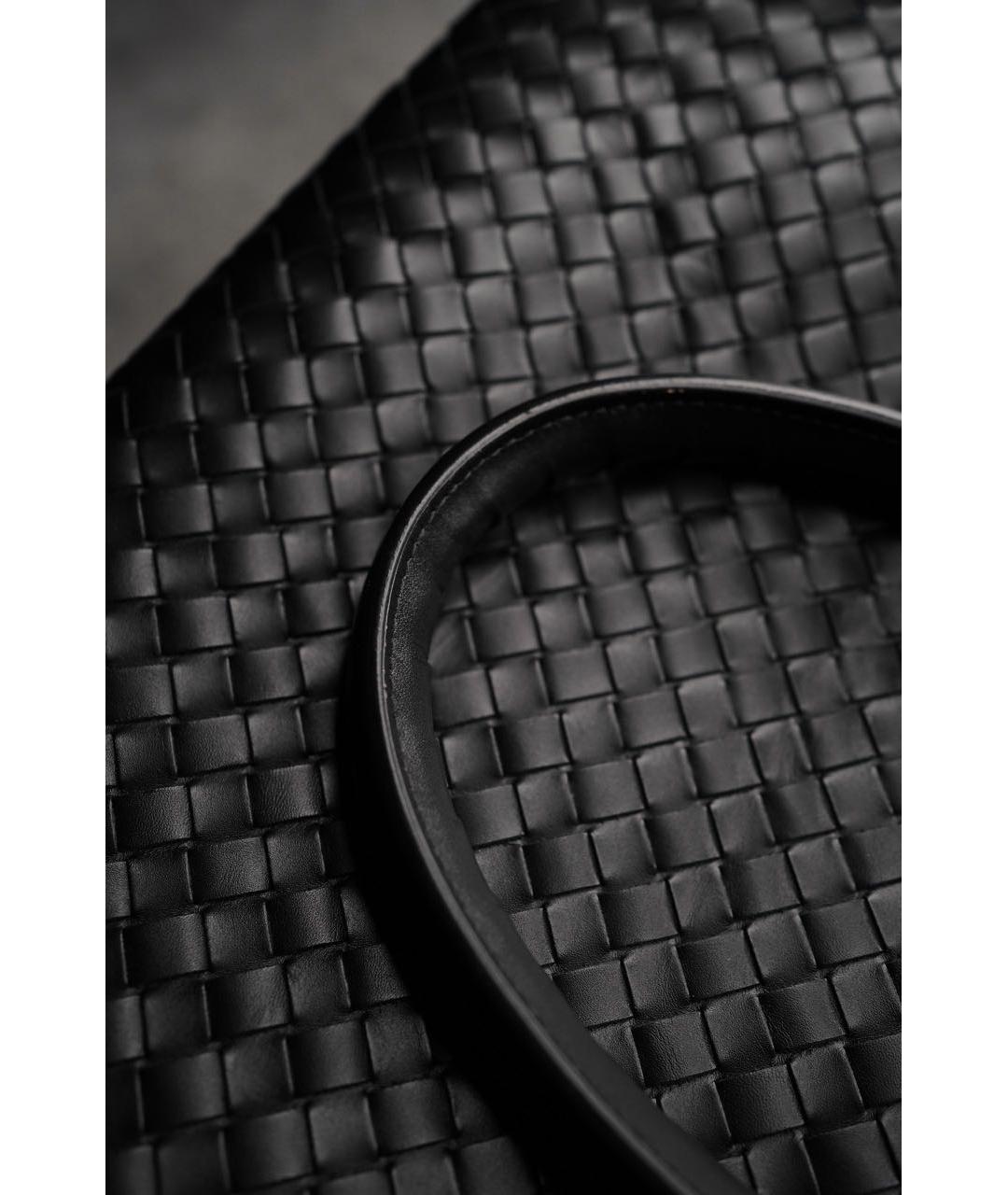 BOTTEGA VENETA Черный кожаный портфель, фото 4