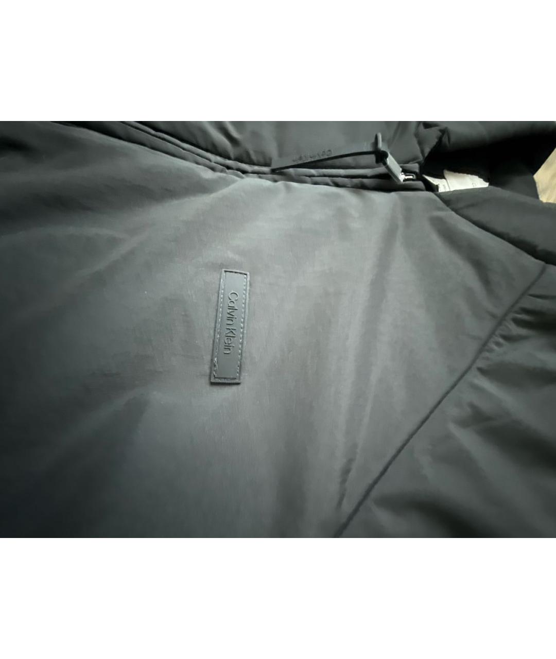 CALVIN KLEIN Черная полиэстеровая куртка, фото 4