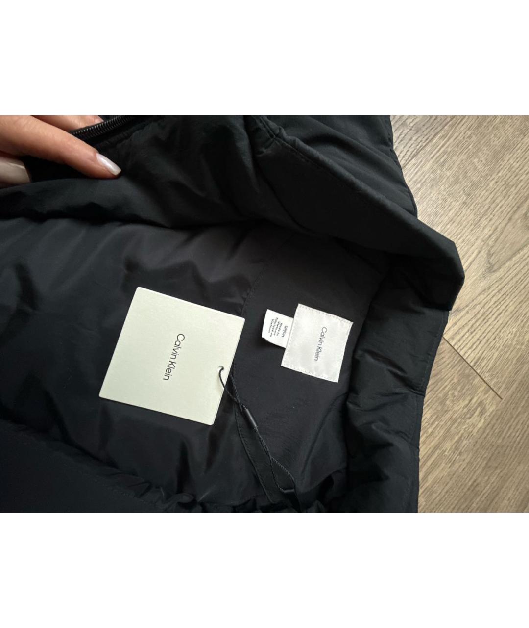 CALVIN KLEIN Черная полиэстеровая куртка, фото 3