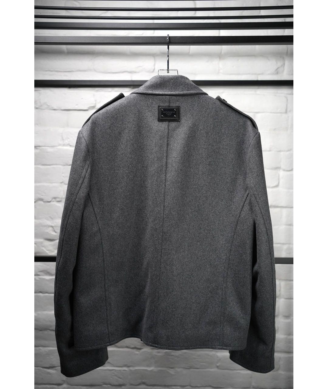 DOLCE&GABBANA Антрацитовое шерстяное пальто, фото 2