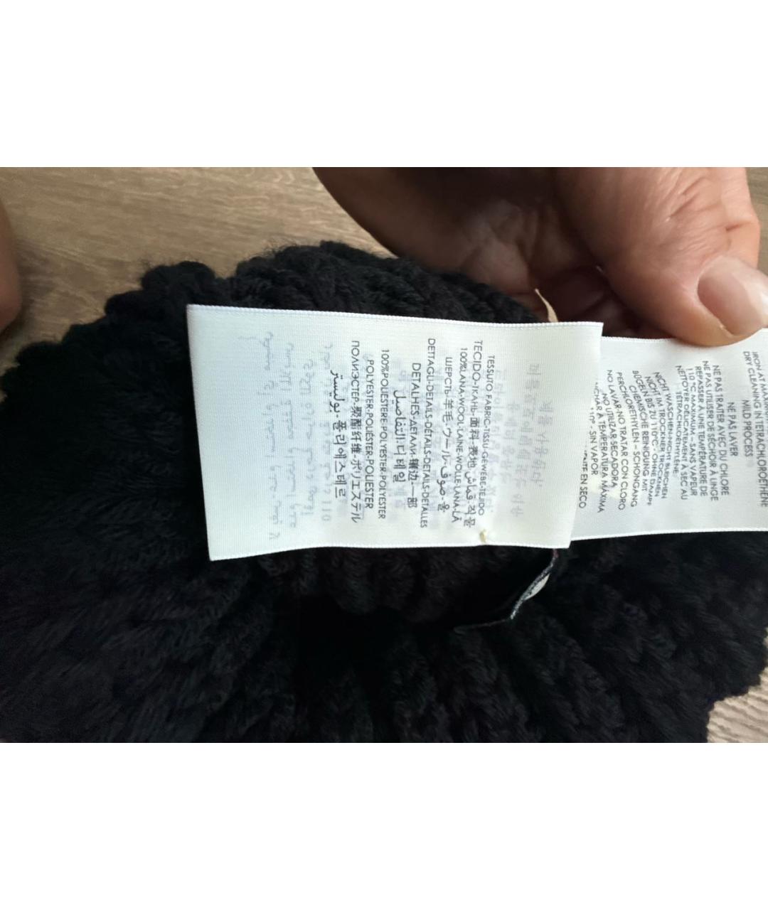GUCCI Черная шерстяная шапка, фото 5
