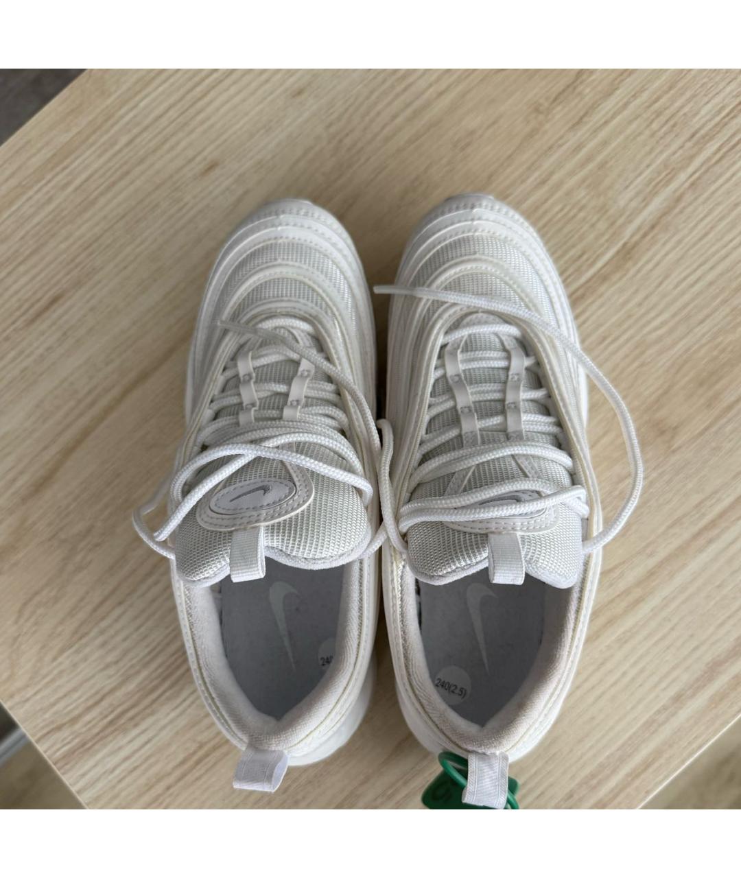 NIKE Белые кроссовки из искусственной кожи, фото 3