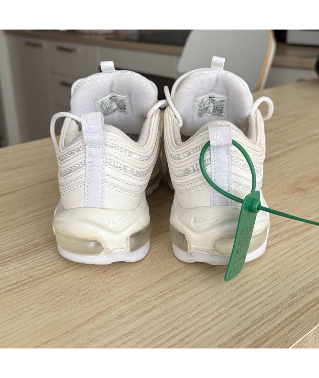 NIKE Белые кроссовки из искусственной кожи, фото 4