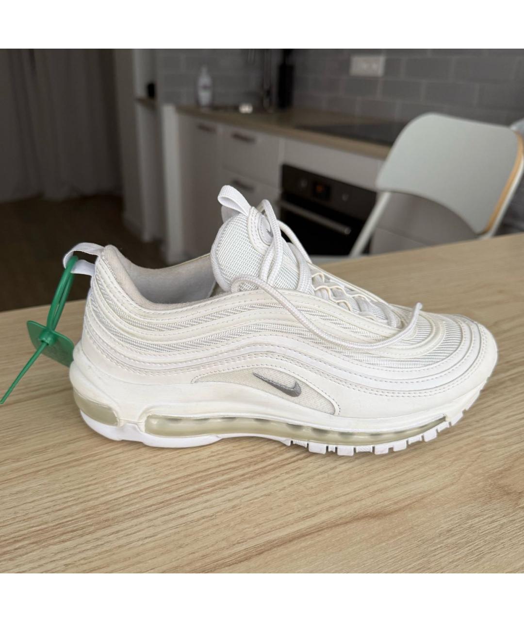 NIKE Белые кроссовки из искусственной кожи, фото 5