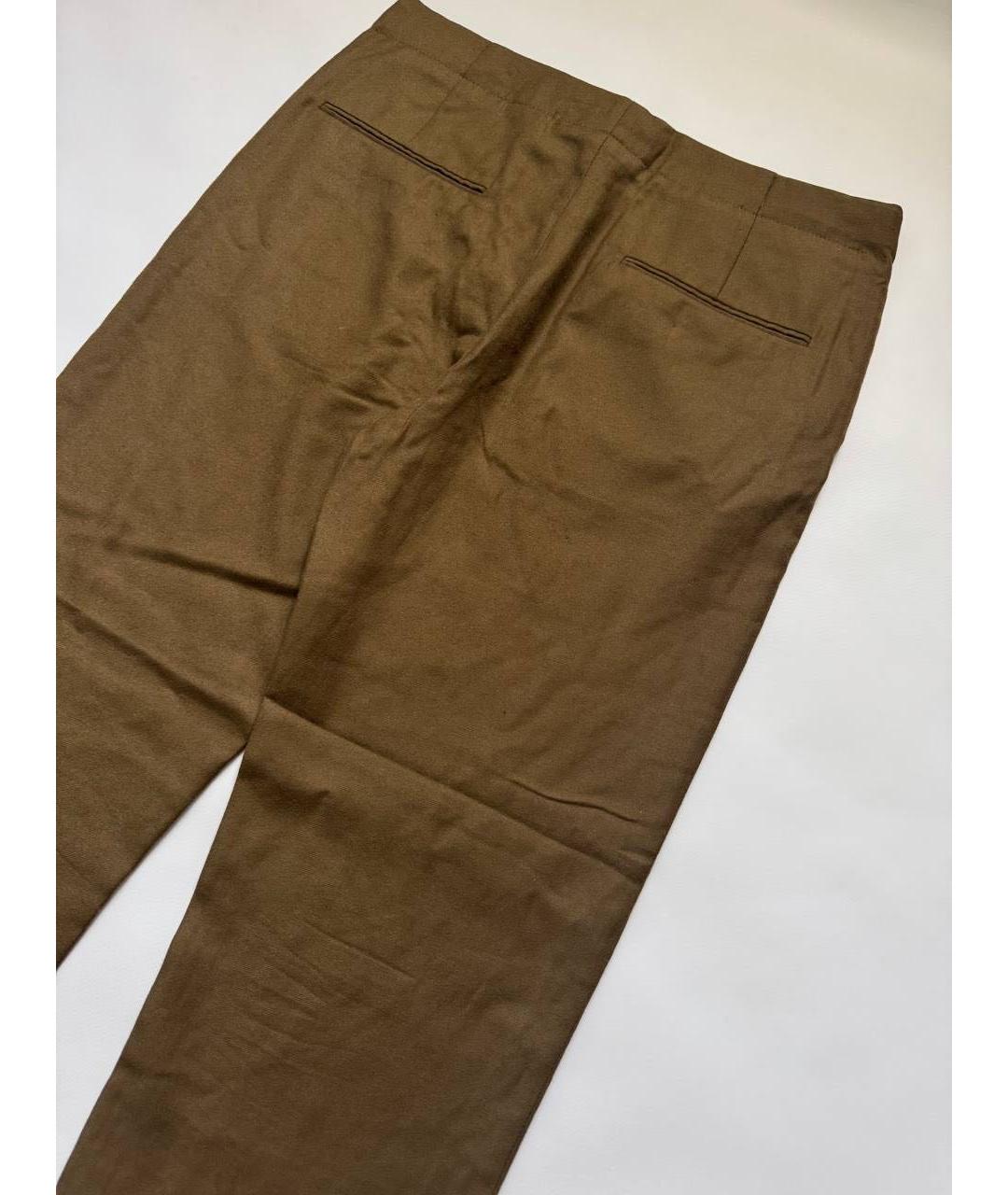 ACNE STUDIOS Коричневые шерстяные классические брюки, фото 4