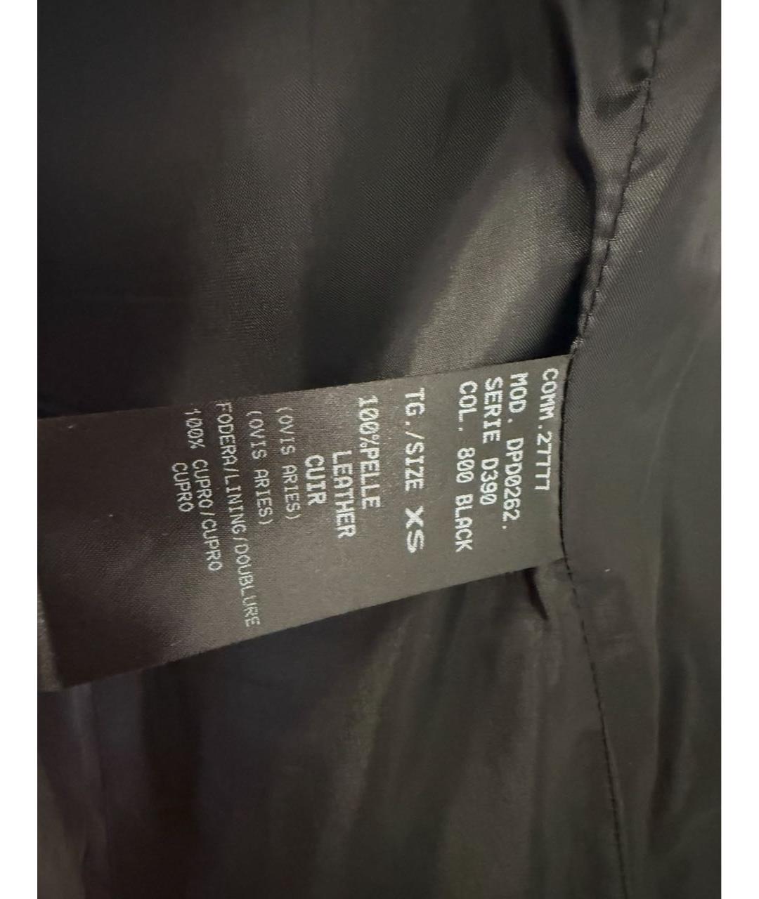 DROME Черный кожаный тренч/плащ, фото 7