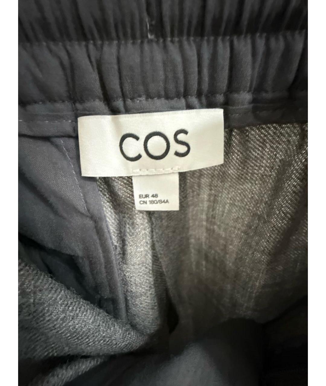 COS Серые шерстяные классические брюки, фото 6