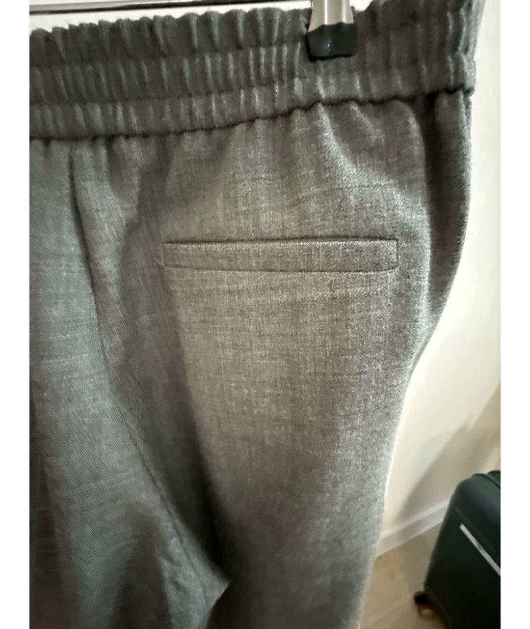 COS Серые шерстяные классические брюки, фото 4
