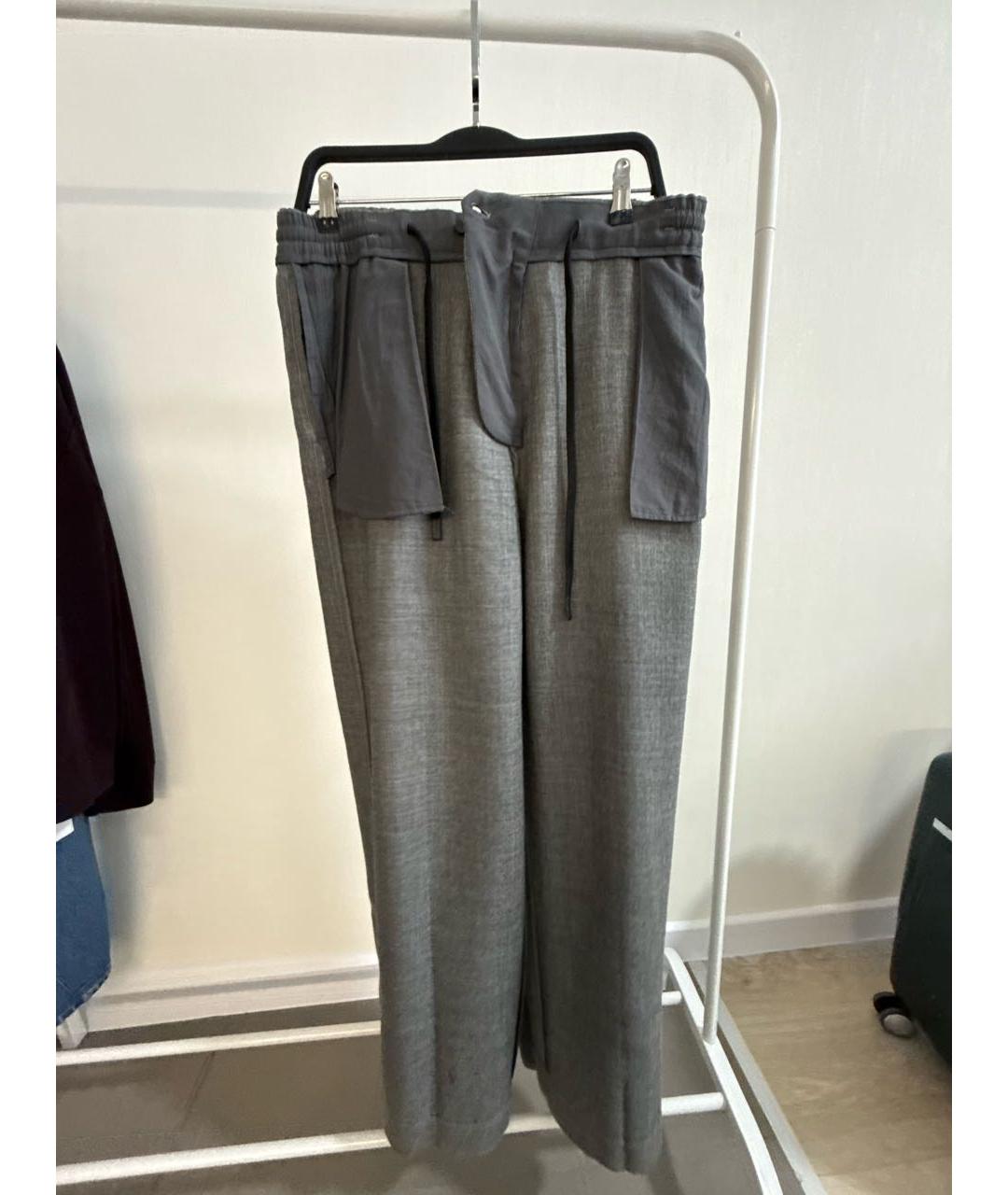 COS Серые шерстяные классические брюки, фото 3