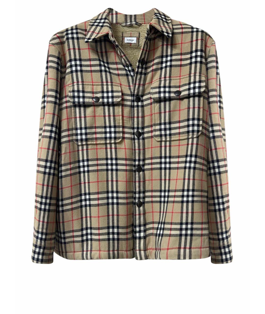 BURBERRY Бежевая шерстяная куртка, фото 1