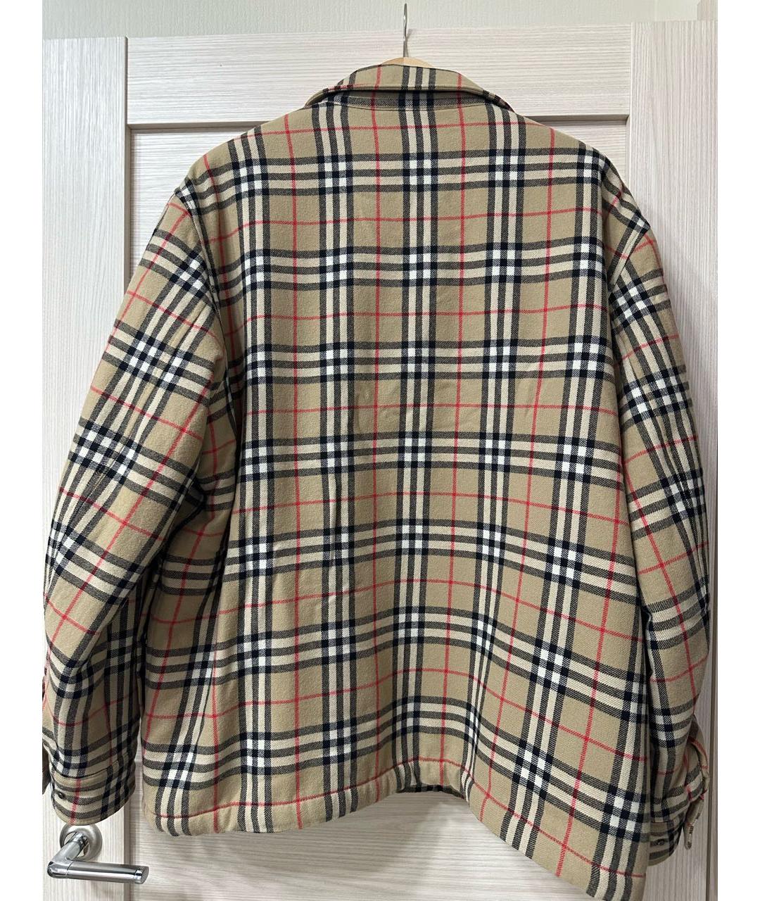 BURBERRY Бежевая шерстяная куртка, фото 2