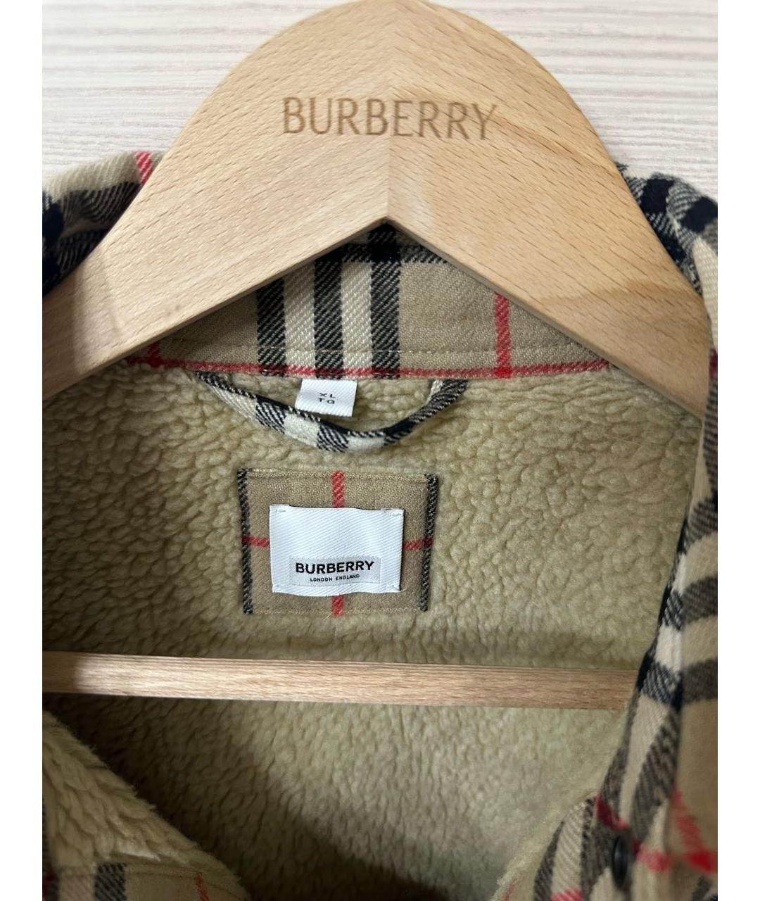 BURBERRY Бежевая шерстяная куртка, фото 3