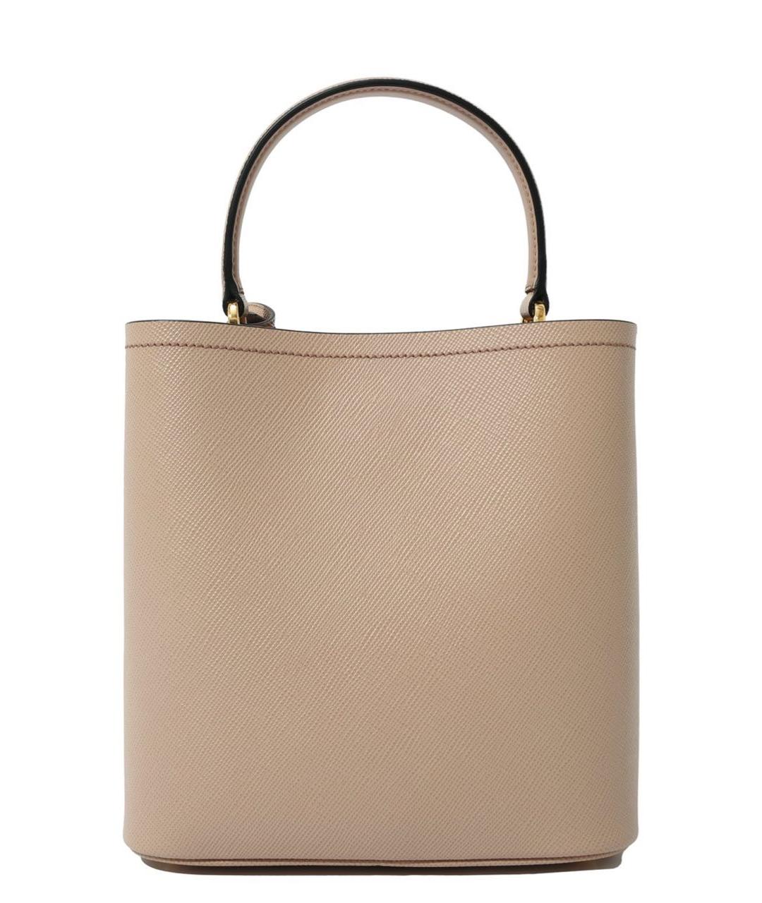 PRADA Бежевая кожаная сумка тоут, фото 3