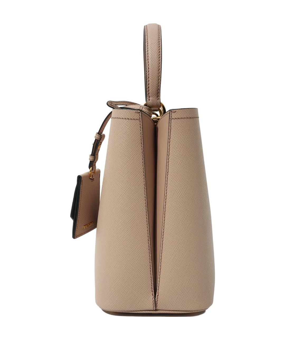 PRADA Бежевая кожаная сумка тоут, фото 2