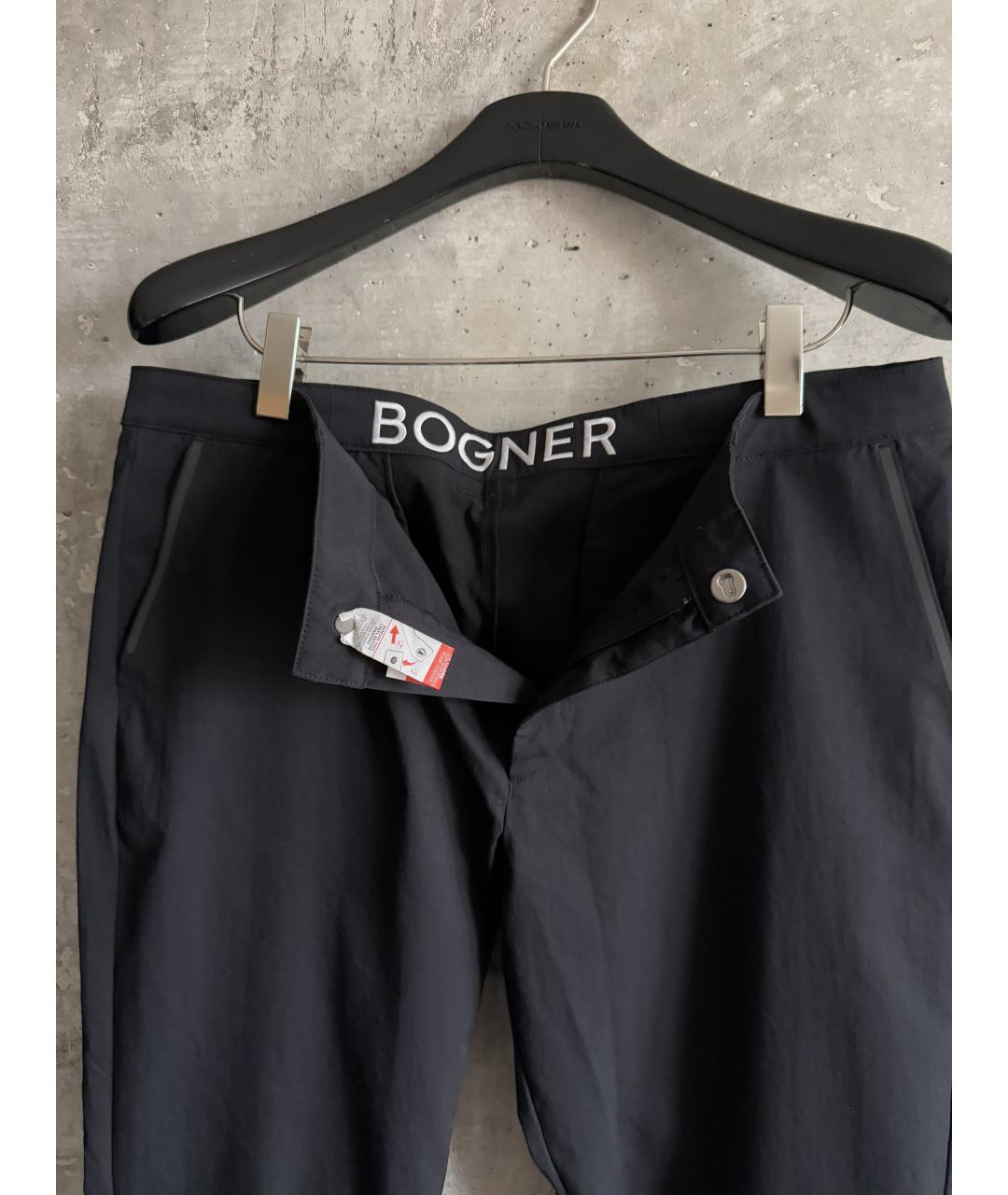 BOGNER Черные полиэстеровые повседневные брюки, фото 7