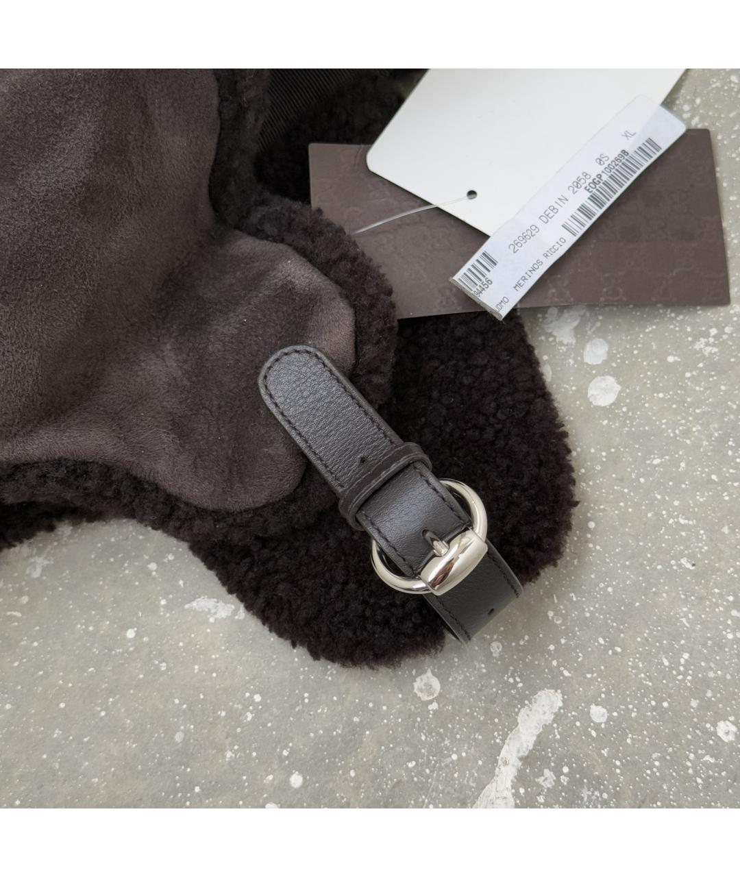 GUCCI Коричневая шапка, фото 5