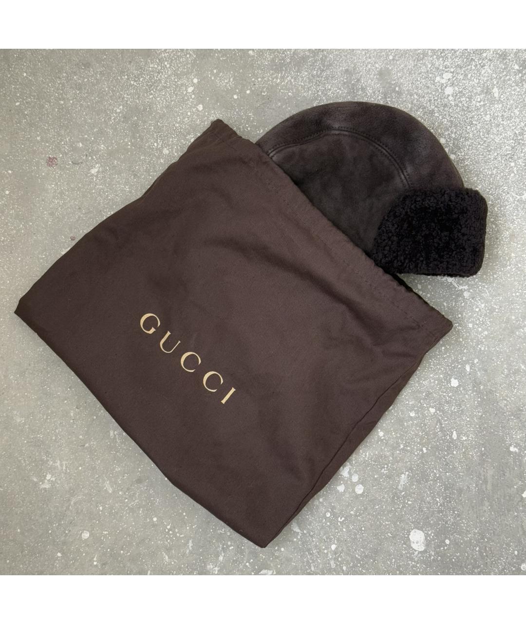 GUCCI Коричневая шапка, фото 9