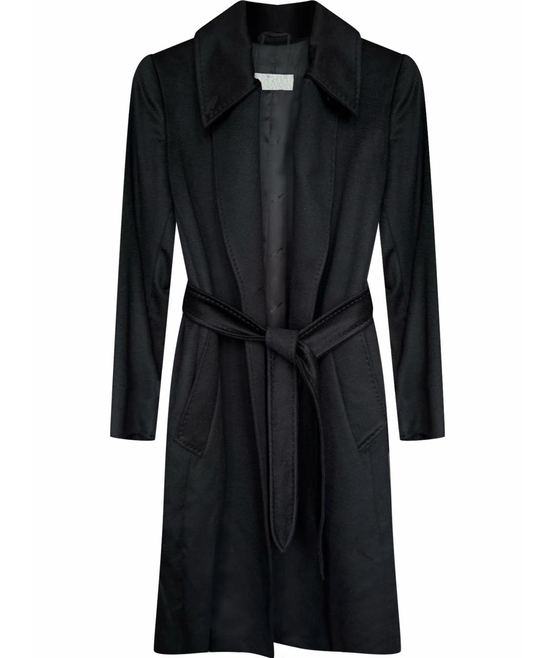 MAX MARA Черное кашемировое пальто, фото 1