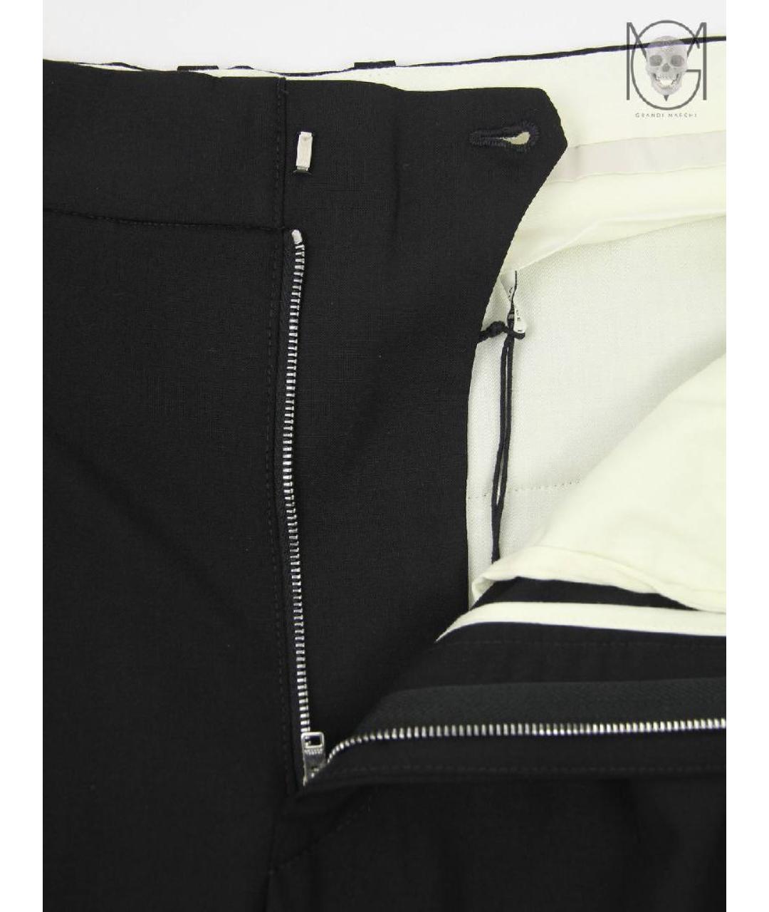 ISABEL MARANT Черные шерстяные брюки широкие, фото 5