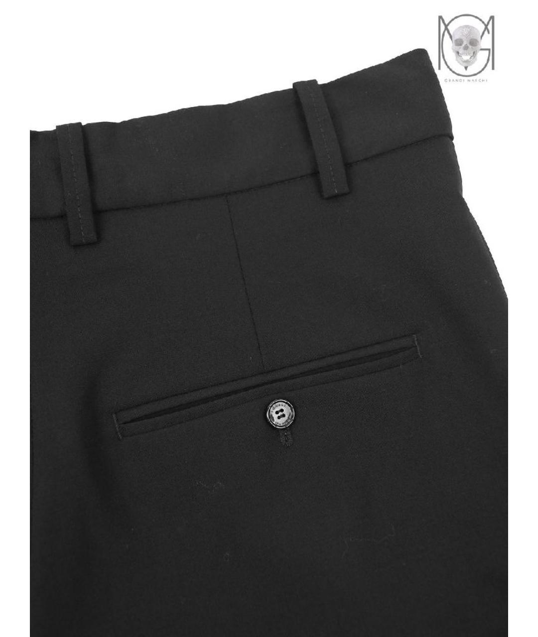 ISABEL MARANT Черные шерстяные брюки широкие, фото 4