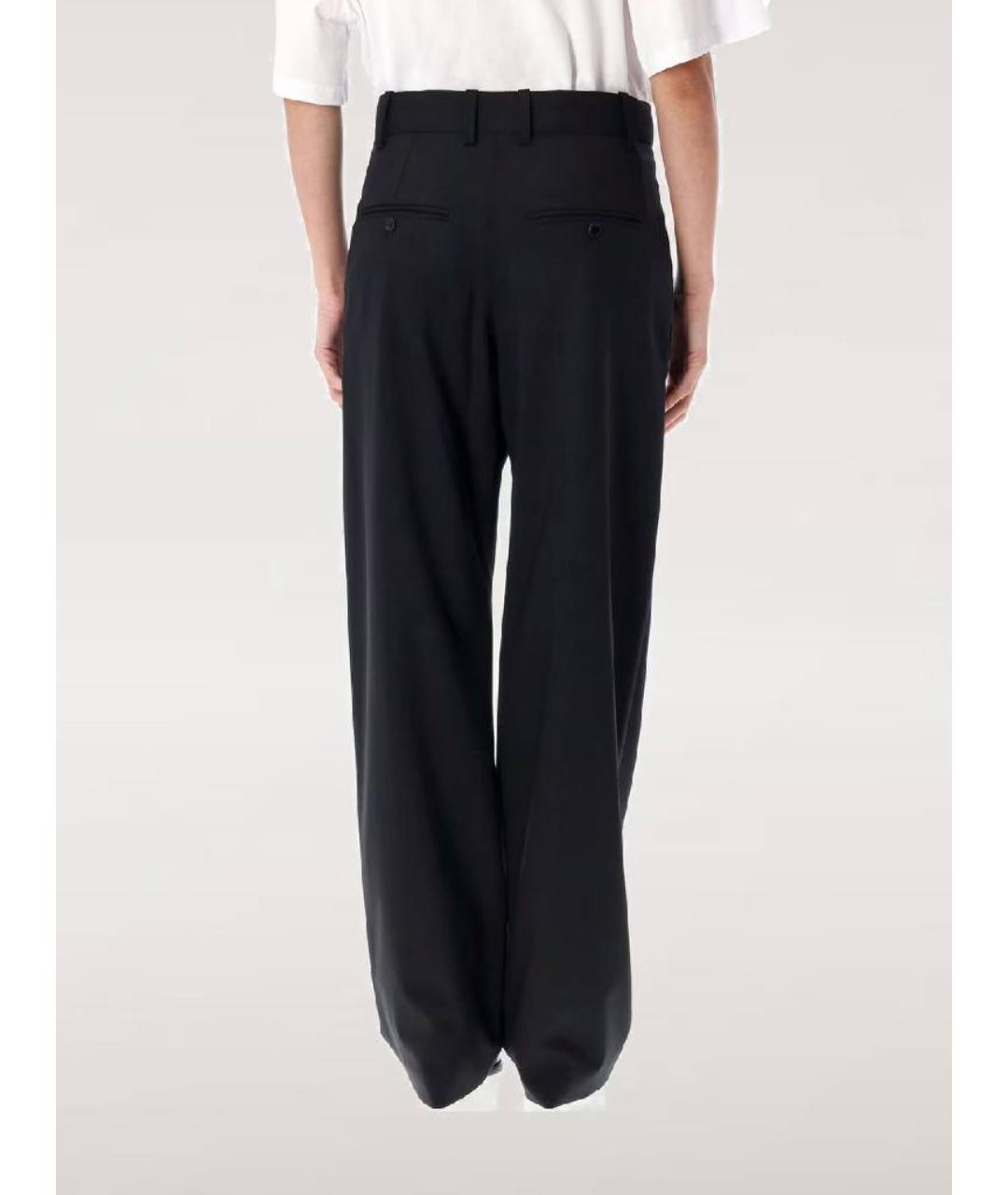 ISABEL MARANT Черные шерстяные брюки широкие, фото 8