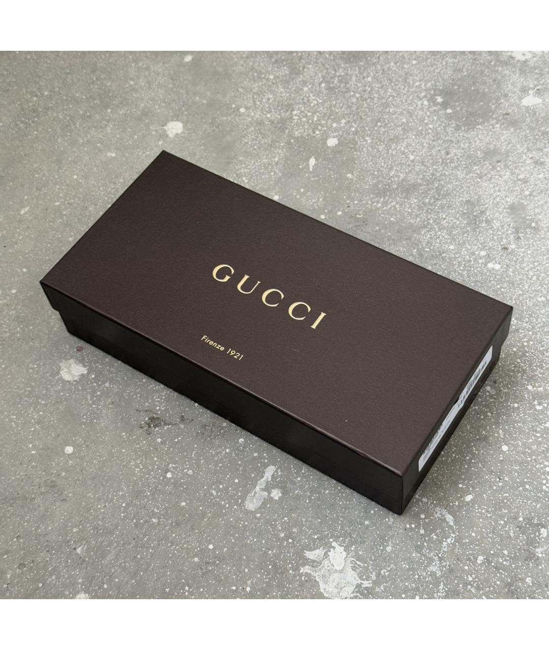 GUCCI Коричневые кожаные перчатки, фото 9