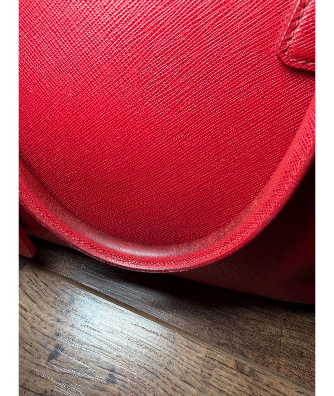 PRADA Красная сумка тоут, фото 6