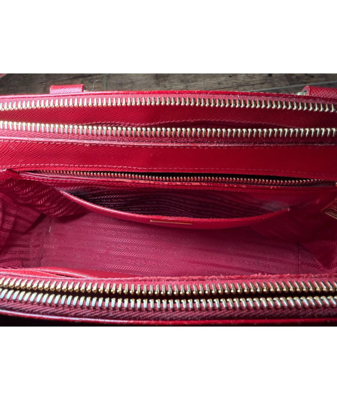 PRADA Красная сумка тоут, фото 4
